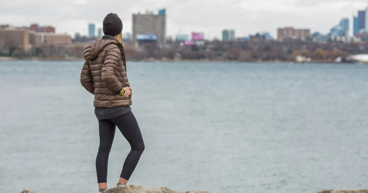 Woman exercising outdoors in the city